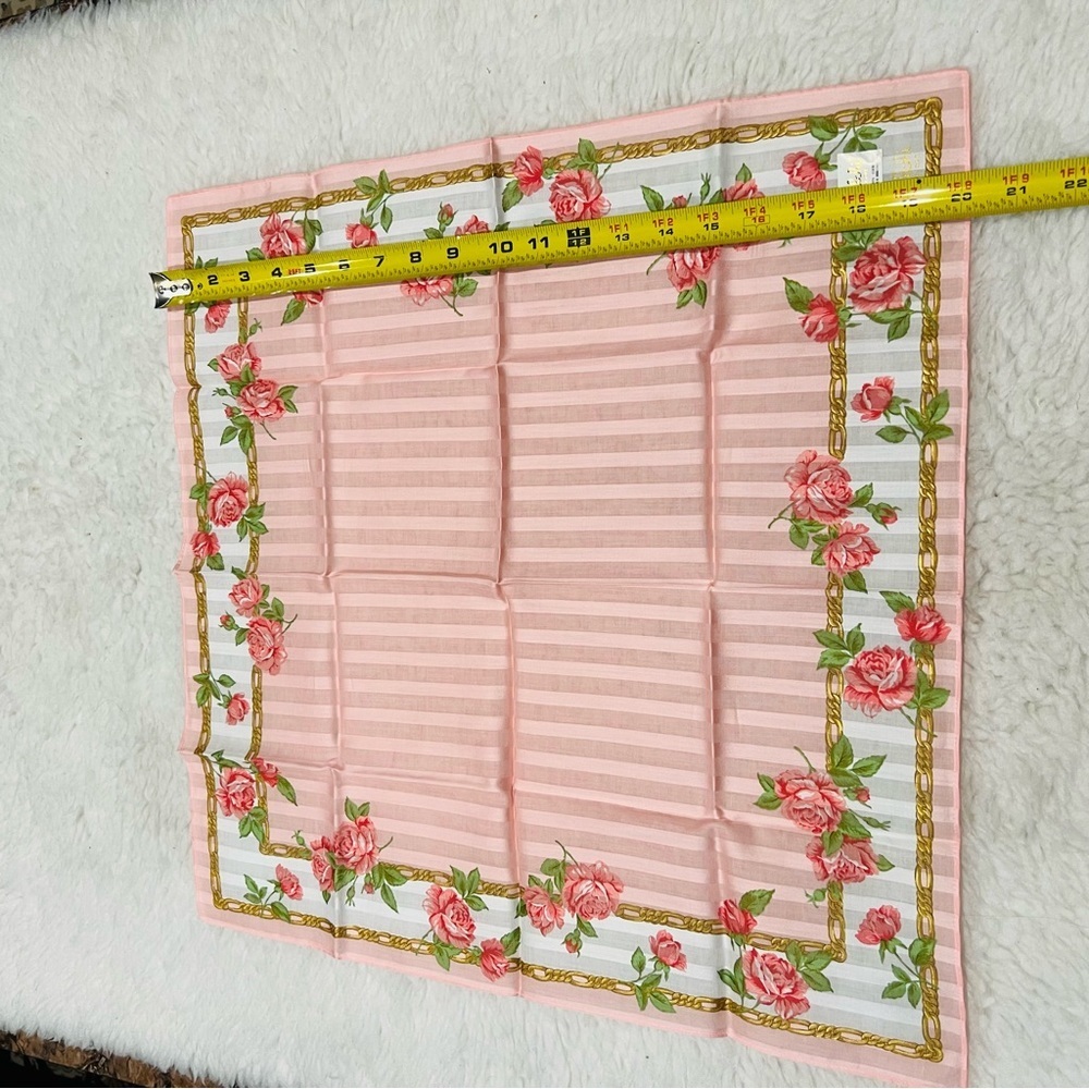 Falchi New York Floral Multicolor Bandana/Scarf size 20” - Picture 4 of 5